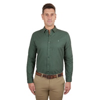 Thomas Cook Mens Linen Tailored L/S Shirt (T4S1122045) Green