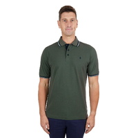 Thomas Cook Mens Logan Tailored S/S Polo (T4S1506012) Dark Green