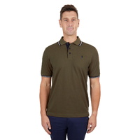 Thomas Cook Mens Logan Tailored S/S Polo (T4S1506012) Dark Tan