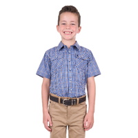 Thomas Cook Boys Gus S/S Shirt (T4S3142041) Navy/Tan