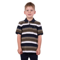 Thomas Cook Boys Matteo S/S Polo (T4S3500018) Navy/Tan