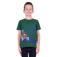 Thomas Cook Boys Devon Henley S/S Tee (T4S3513122) Green