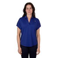 Thomas Cook Womens Penny Polo Top (T4S2575071) Cobalt