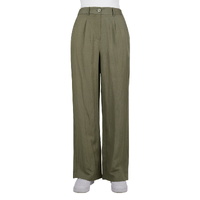 Thomas Cook Womens Isabel Linen Pants (T4S2273096) Khaki