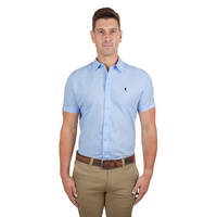 Thomas Cook Mens Linen Tailored S/S Shirt (T4S1121045) Light Blue