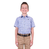 Thomas Cook Boys Aldo S/S Shirt (T4S3138050) White/Royal [SD]