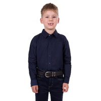 Thomas Cook Boys Linen L/S Shirt (T4S3141045) Navy