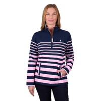 Thomas Cook Womens Cecilia 1/4 Zip Rugby (T5W2527084) Pink