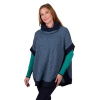 Thomas Cook Womens Isabella Poncho (T5W2510096) Blue Marle