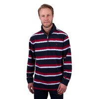 Thomas Cook Mens Rick 1/4 Zip Rugby (T5W1524019) Navy/Red