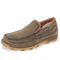 Twisted X Mens Cellstretch Slip On Shoes (TCMXC0019) Shitake Brown