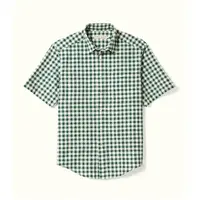 R.M.Williams Mens Classic S/S Shirt (SH211CB6501) Green White