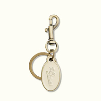 R.M.Williams Oval Keyring (AOS4RMTQC01) Nickel Brass