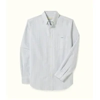 R.M.Williams Mens Regular Oxford Stripe L/S Shirt (SH201OM05) Navy White