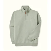 R.M.Williams Mens Mulyungarie 1/4 Zip Sweatshirt (KZ400BB01) Green Marle