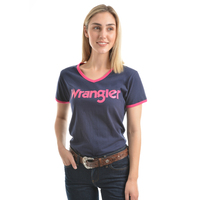 Wrangler Womens Selina S/S T-Shirt (XCP2570373) Navy