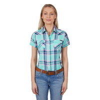 Wrangler Womens Pippa S/S Shirt (X4S2132121) Green