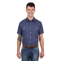 Wrangler Mens Matt S/S Shirt (X4S1117160) Navy/Blue