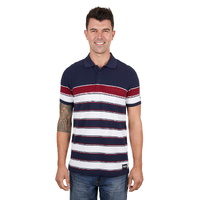 Wrangler Mens Dion S/S Polo (X4S1560182) Navy/Red