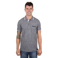 Wrangler Mens Jackson S/S Polo (X4S1560188) Charcoal Marle