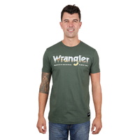 Wrangler Mens Lucas S/S Tee (X4S1557170) Cypress