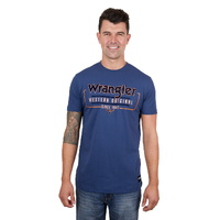 Wrangler Mens Liam S/S Tee (X4S1557166) Denim