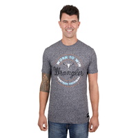 Wrangler Mens David S/S Tee (X4S1557167) Charcoal Marle