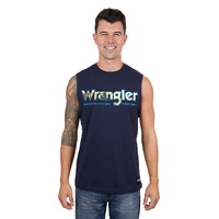 Wrangler Mens Nico Muscle Tank (X4S1572175) Navy