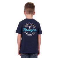 Wrangler Boys Zane S/S Tee (X4S3557177) Navy