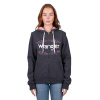 Wrangler Women Lola Zip Through Hoodie (X5W2587322) Charcoal Marle