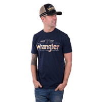 Wrangler Mens Adam S/S Tee (X5W1557246) Navy