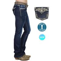 Buy Pure Western Womens Brady High Waisted Bootcut Jeans - 34 Leg  (PCP2213509) Midnight Online Australia