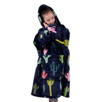 Pure Western Childrens Cactus Snuggle Hoodie (PCP7934SNU) Navy