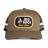 Ringers Western Unisex Buck Trucker Cap (722030RW) Dark Khaki OSFM [GD]