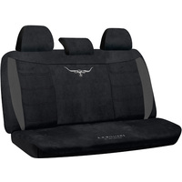 R.M.Williams Longhorn Velour Rear Seat Cover (VLRWM23BX) Black