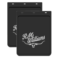 R.M.Williams Mud Flap Pair 28cmx35cm (MDRMWE) Black/White