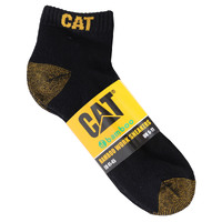 CAT Mens 5 Pack Bamboo Ankle Socks (P000149-016) Black 11-14