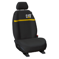 CAT 9oz Poly Canvas & Neoprene Seat Covers (NCCATBX-BLK30) Black/Yellow 30