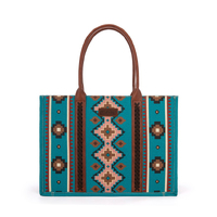 Wrangler Womens Southwestern Tote Bag (X4S2951BAG) Aqua