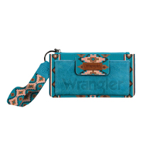 Wrangler Womens Southwestern Logo Wallet (X4S2959WLT) Aqua