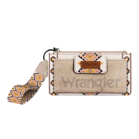 Wrangler Womens Southwestern Logo Wallet (X4S2959WLT) Natural