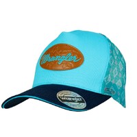 Wrangler Womens Misha High Profile Ponytail Cap (X4S2911CAP) Aqua/Navy OSFM