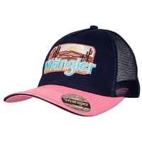 Wrangler Womens Romy Trucker Cap (X4S2910CAP) Navy/Peach OSFM