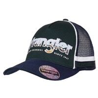 Wrangler Mens Brad Trucker Cap (X4S1945CAP) Dark Green/Navy OSFM