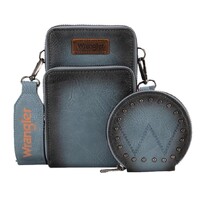 Wrangler Phone Wallet Bag With Coin Purse Set (X4S2976BAG) Light Blue