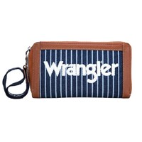 Wrangler Southwestern Canvas Iconic Logo Wallet (X5W2986WLT) Navy/White