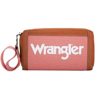 Wrangler Southwestern Canvas Iconic Logo Wallet (X5W2986WLT) Pink