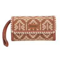 Wrangler Southwestern Dakota Whipstitch Wallet Bag (X5W2989WLT) Tan