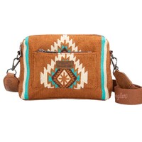 Wrangler Southwestern Maya Aztec Crossbody Bag (X5W2993BAG) Tan