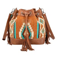 Wrangler Southwestern Maya Aztec Bucket Bag (X5W2992BAG) Tan